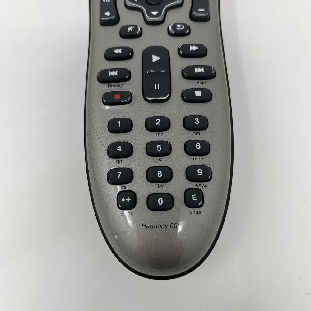 Logitech Harmony 650 Universal Remote Control Silver – Tested, Works, Ready to P